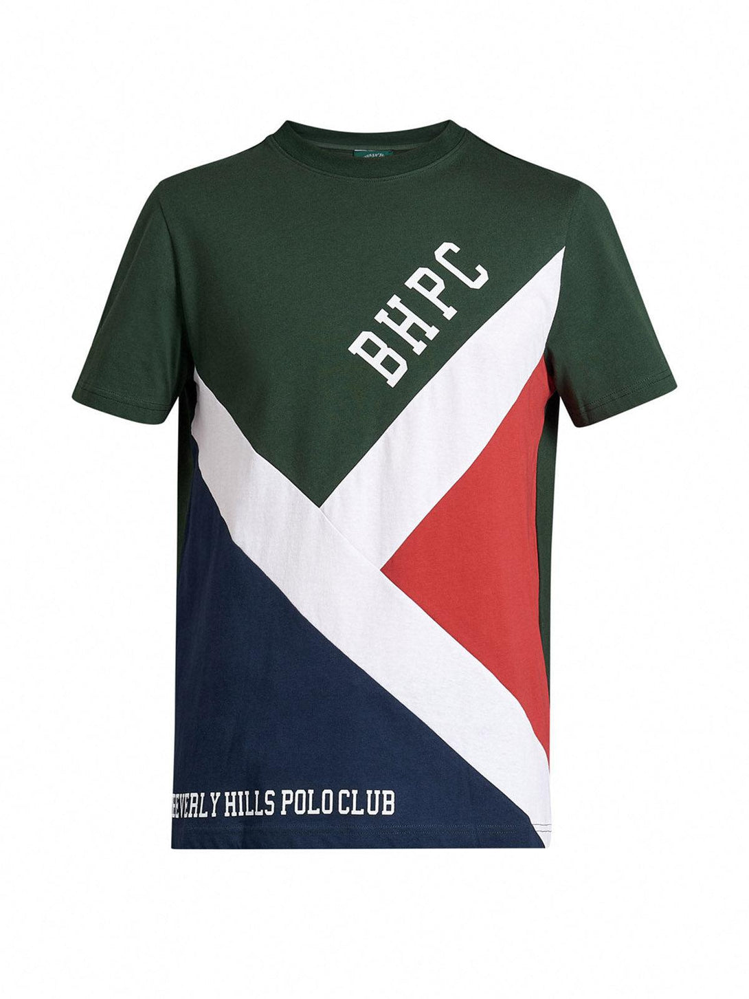 Beverly Hills Polo Club UK-QUAD COLOURED LOGO T-SHIRT GREEN