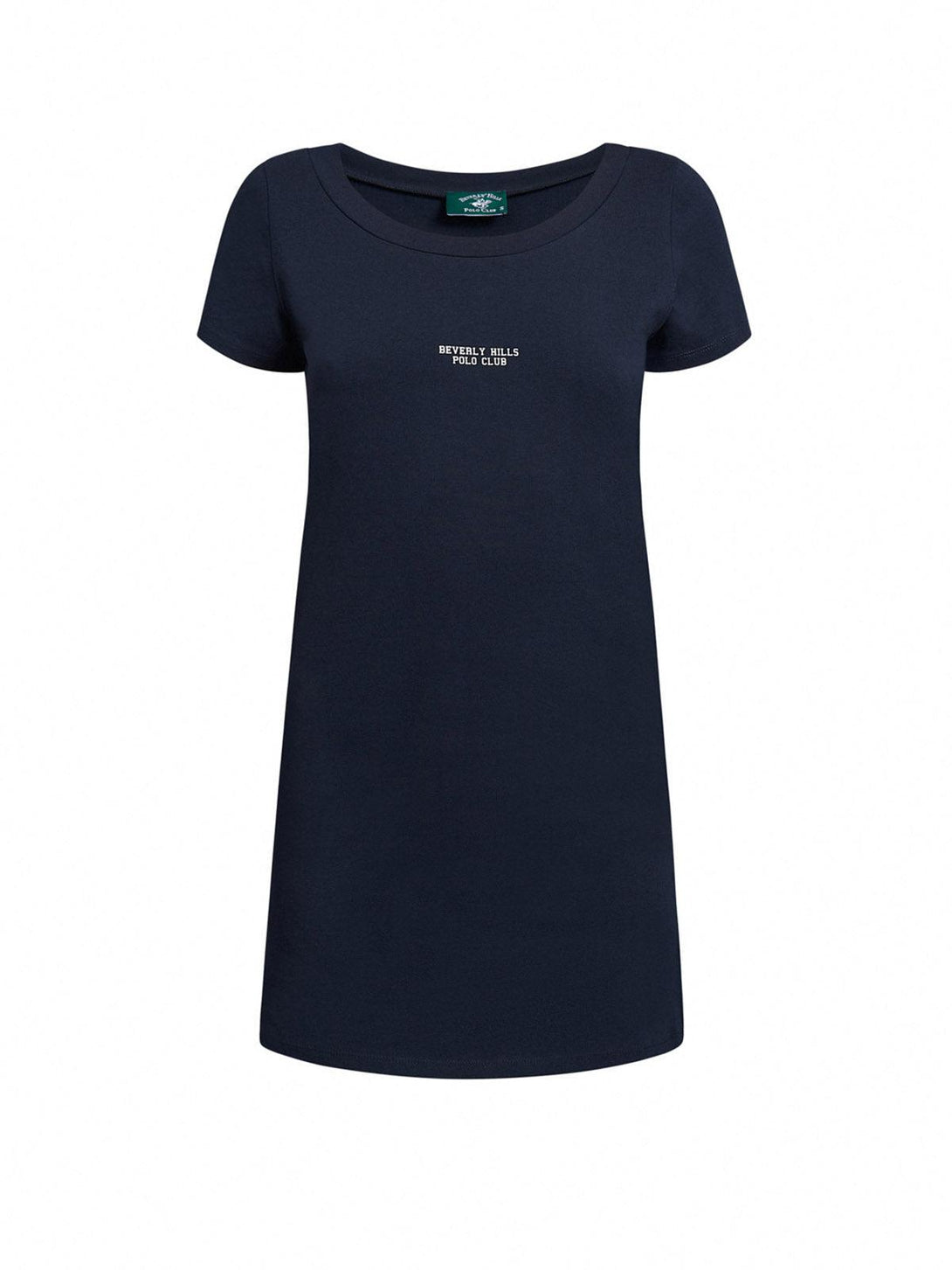 Beverly Hills Polo Club UK-SCOOP NECK BHPC SIDE TAPE DRESS TRUE NAVY