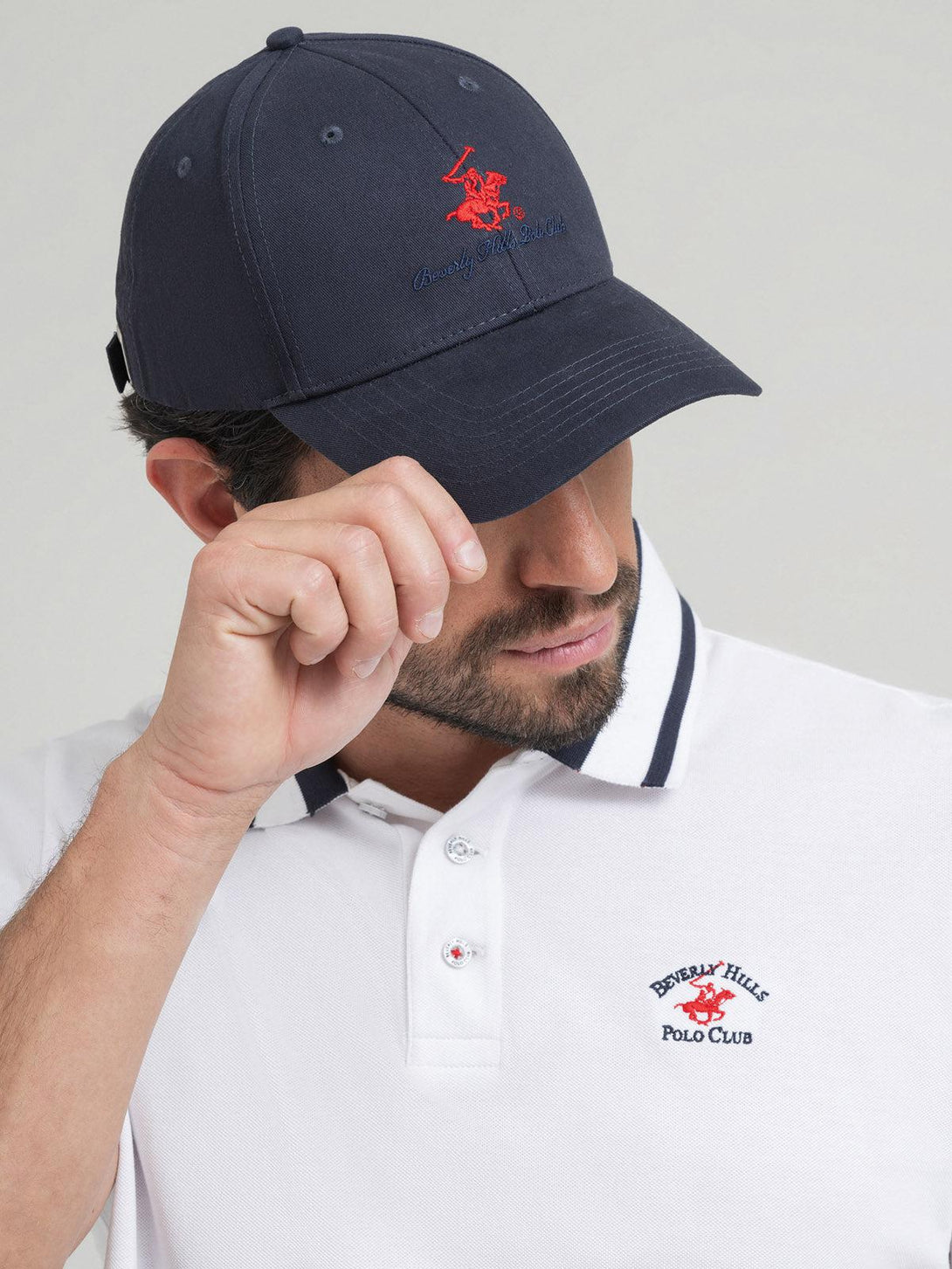 Beverly Hills Polo Club UK-SIGNATURE BASEBALL CAP NAVY