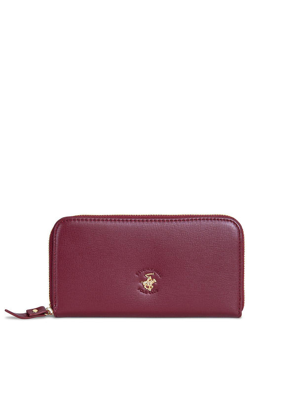 Beverly Hills Polo Club UK-SIGNATURE POLO PONY WALLET BORDEAUX