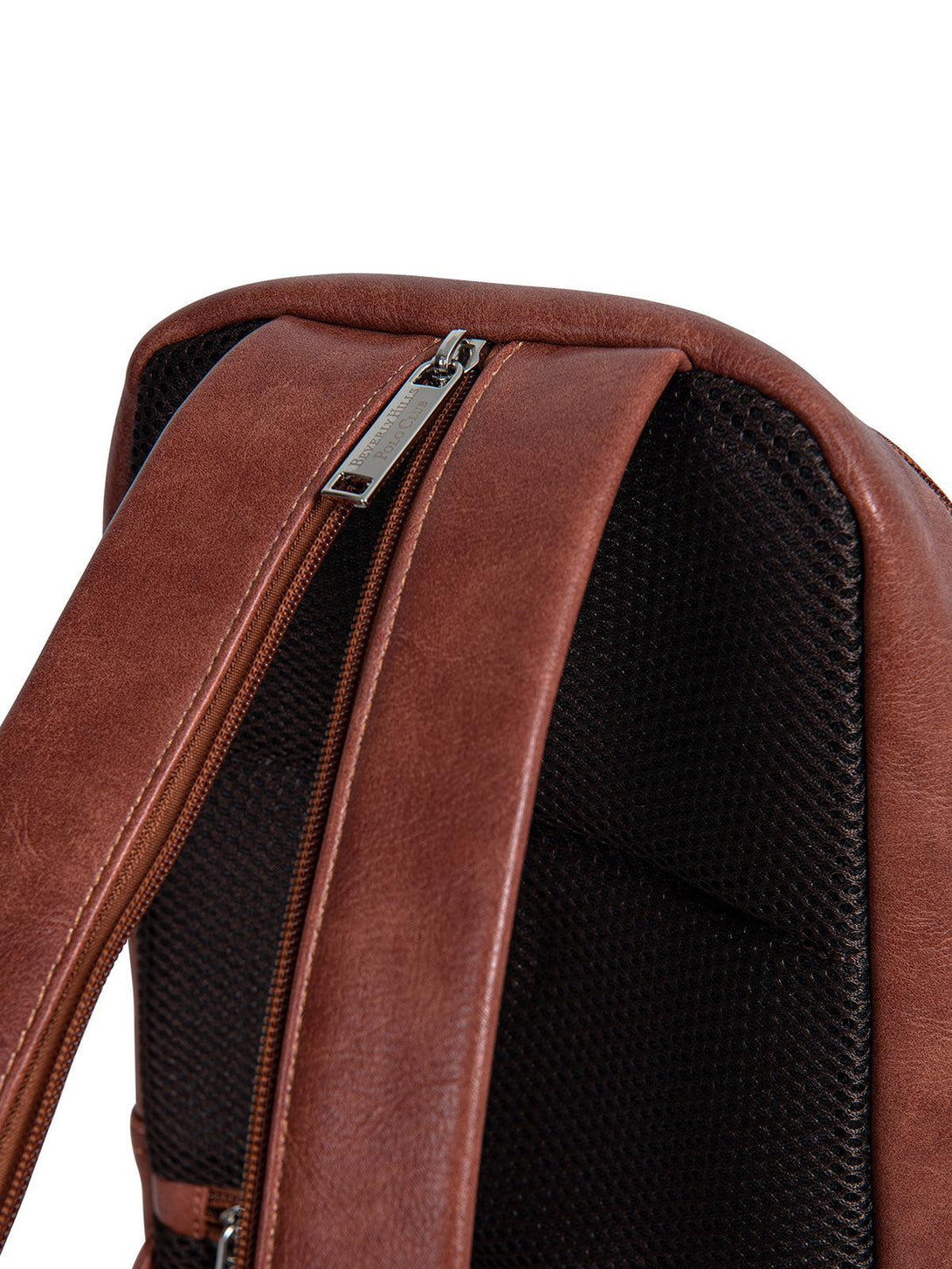 Beverly Hills Polo Club UK-SLING LEATHER LOOK BACKPACK BROWN