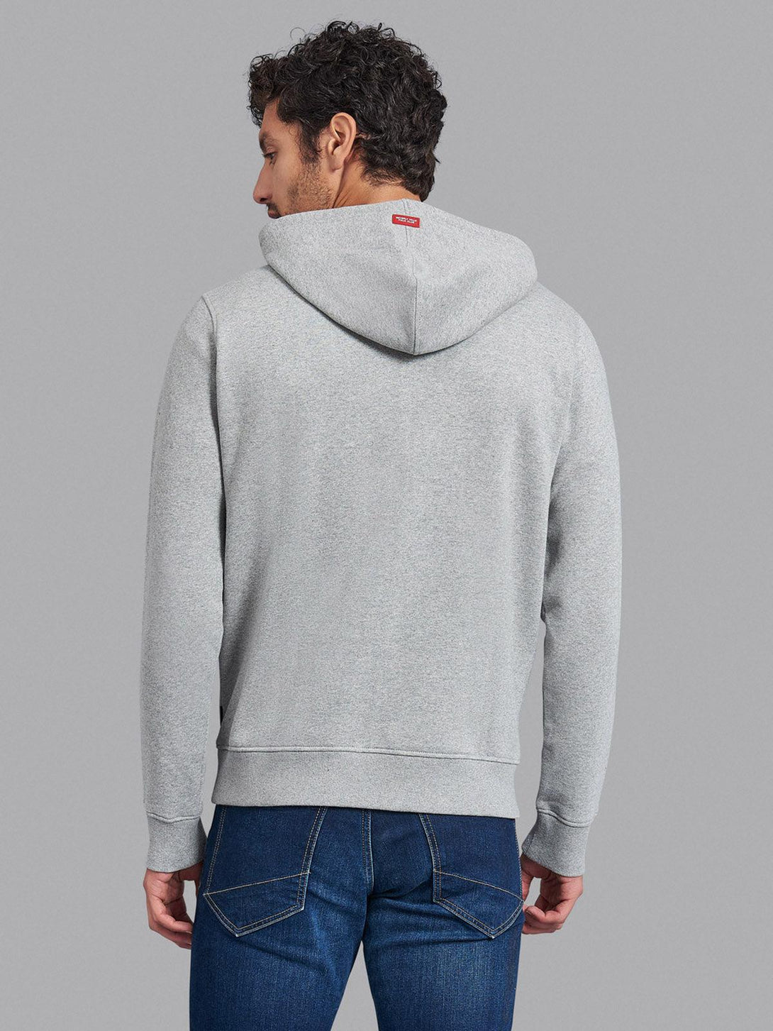 Beverly Hills Polo Club UK-STANDARD EQUIPMENT 1/4 ZIP HOODIE HEATHER GREY