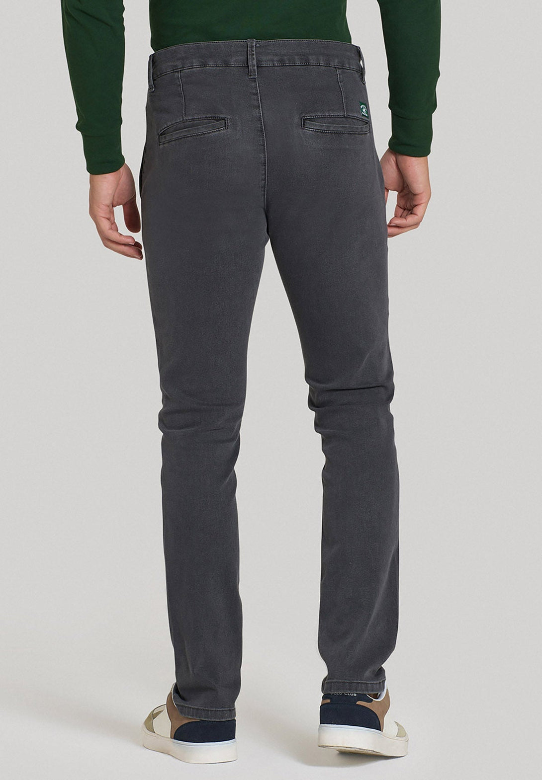 Beverly Hills Polo Club UK-STRETCH FIT JEANS GREY DENIM