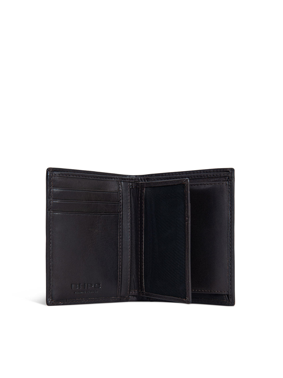 Beverly Hills Polo Club UK-TALL BIFOLD WALLET DARK BROWN