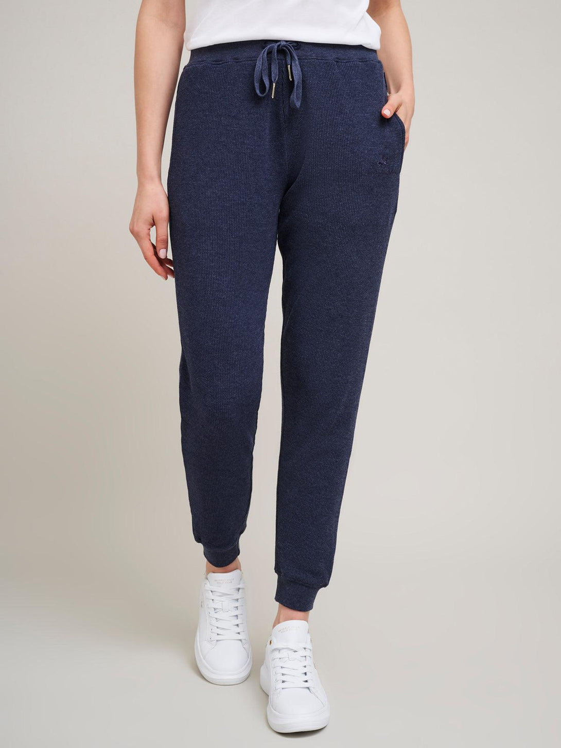 Beverly Hills Polo Club UK-TAPPED POLO PONY JOGGERS HEATHER NAVY