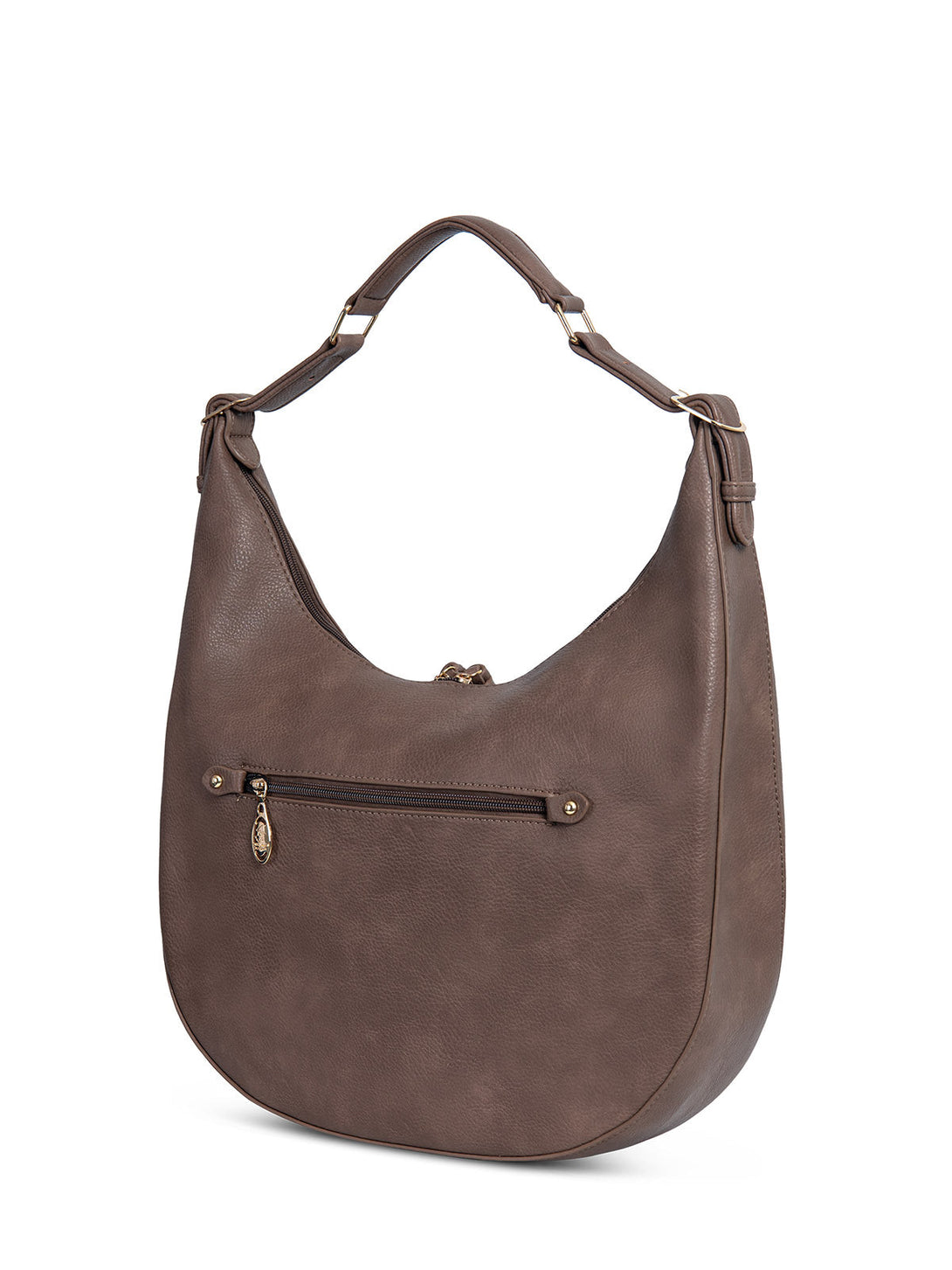 Beverly Hills Polo Club UK-TASSELED POLO PONY HANDBAG TAUPE