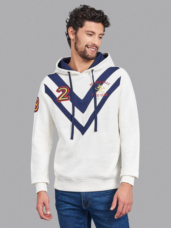 Beverly Hills Polo Club UK-TEAM CREST HOODIE SNOW