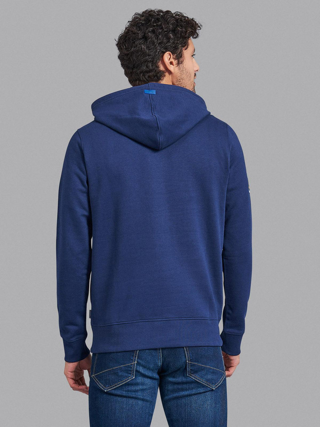 Beverly Hills Polo Club UK-TEAM CREST HOODIE TRUE NAVY