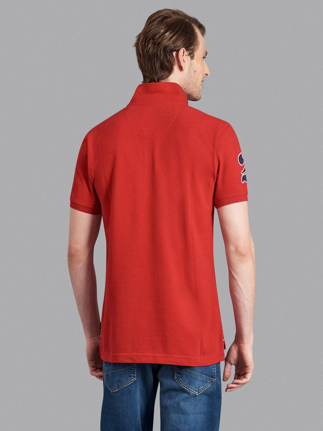 Beverly Hills Polo Club UK-TEAM SIGNATURE LARGE PONY POLO SHIRT AA RED