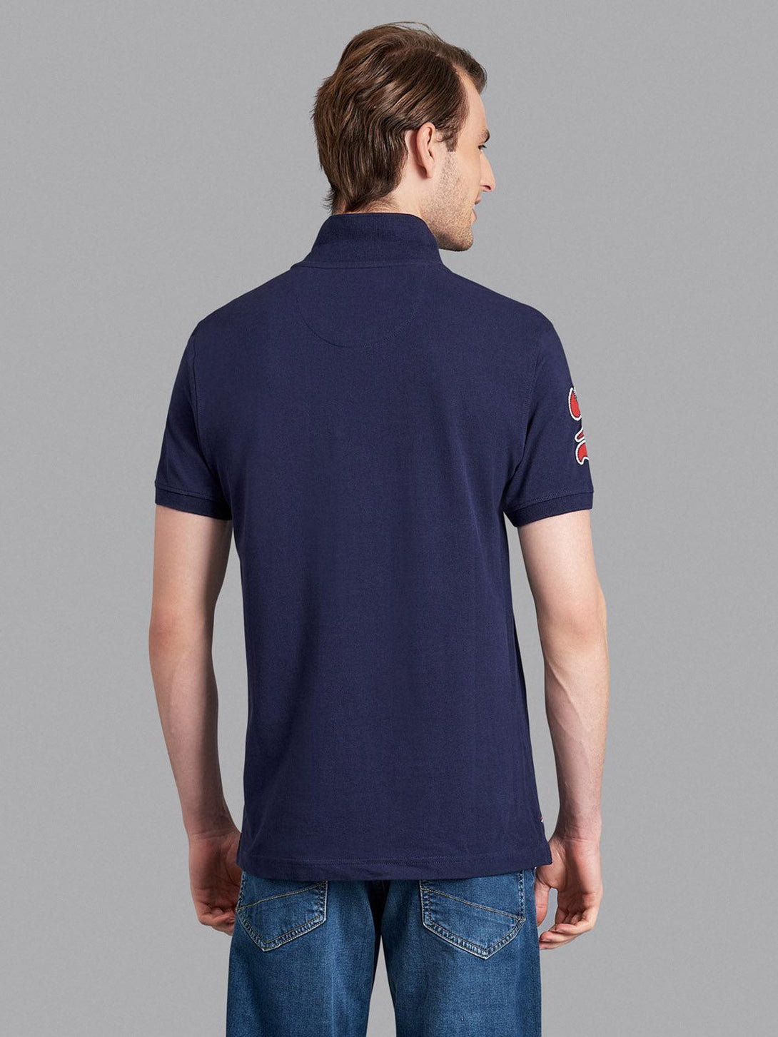 Beverly Hills Polo Club UK-TEAM SIGNATURE LARGE PONY POLO SHIRT TRUE NAVY