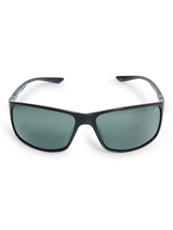 Beverly Hills Polo Club UK-ULTEM WRAP POLARISED SUNGLASSES BLACK GUN SOLID GREEN