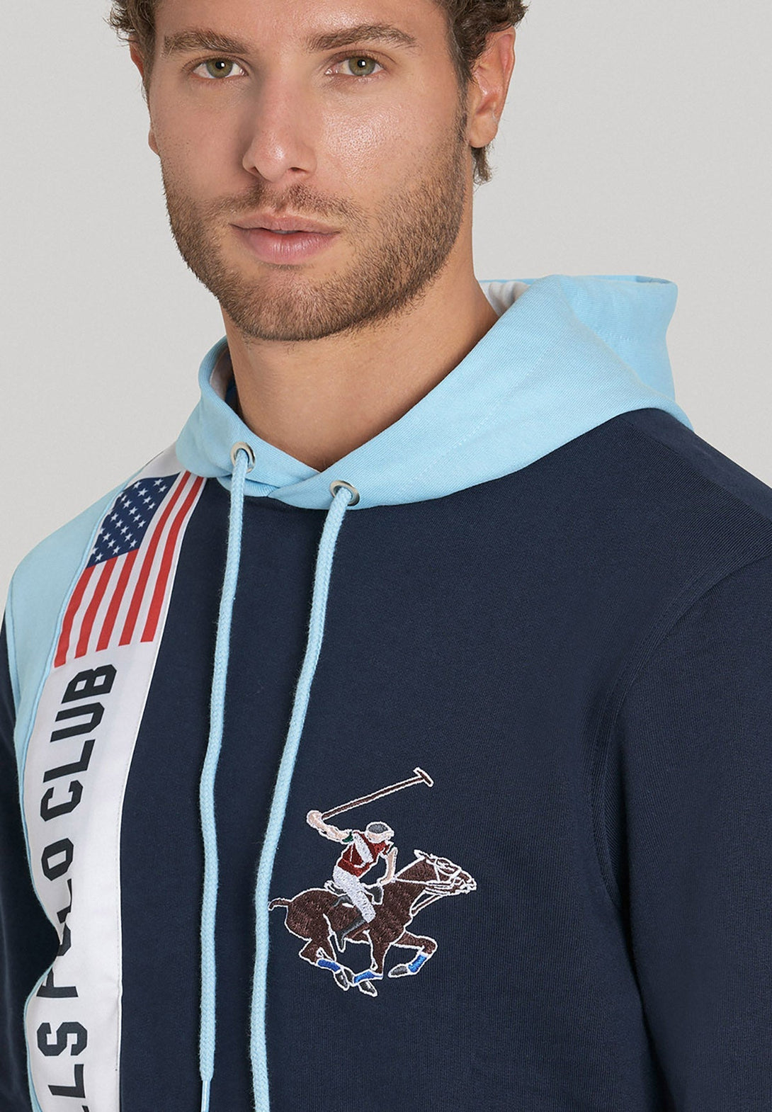 Beverly Hills Polo Club UK-US POLO PONY HOODIE TRUE NAVY