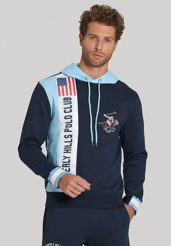 Beverly Hills Polo Club UK-US POLO PONY HOODIE TRUE NAVY