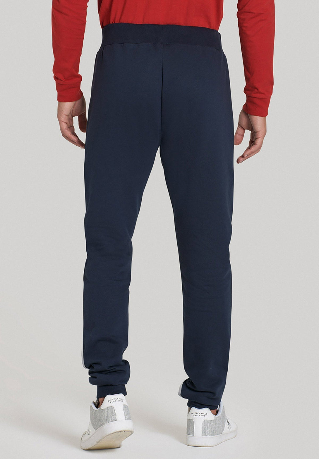 Beverly Hills Polo Club UK-VARSITY BADGE JOGGERS NAVY