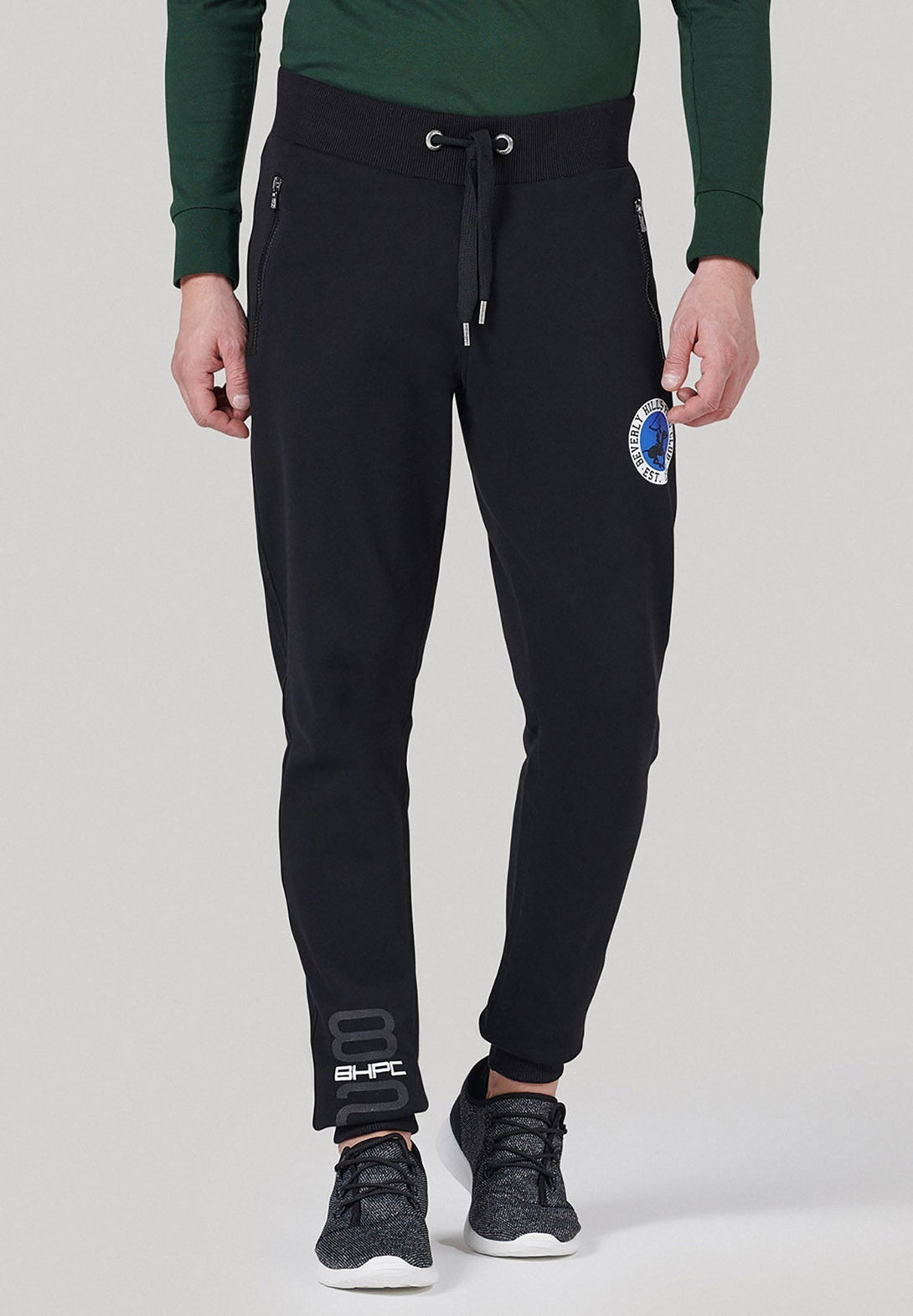 Beverly Hills Polo Club UK-ZIPPED POCKET 1982 JOGGERS BLACK