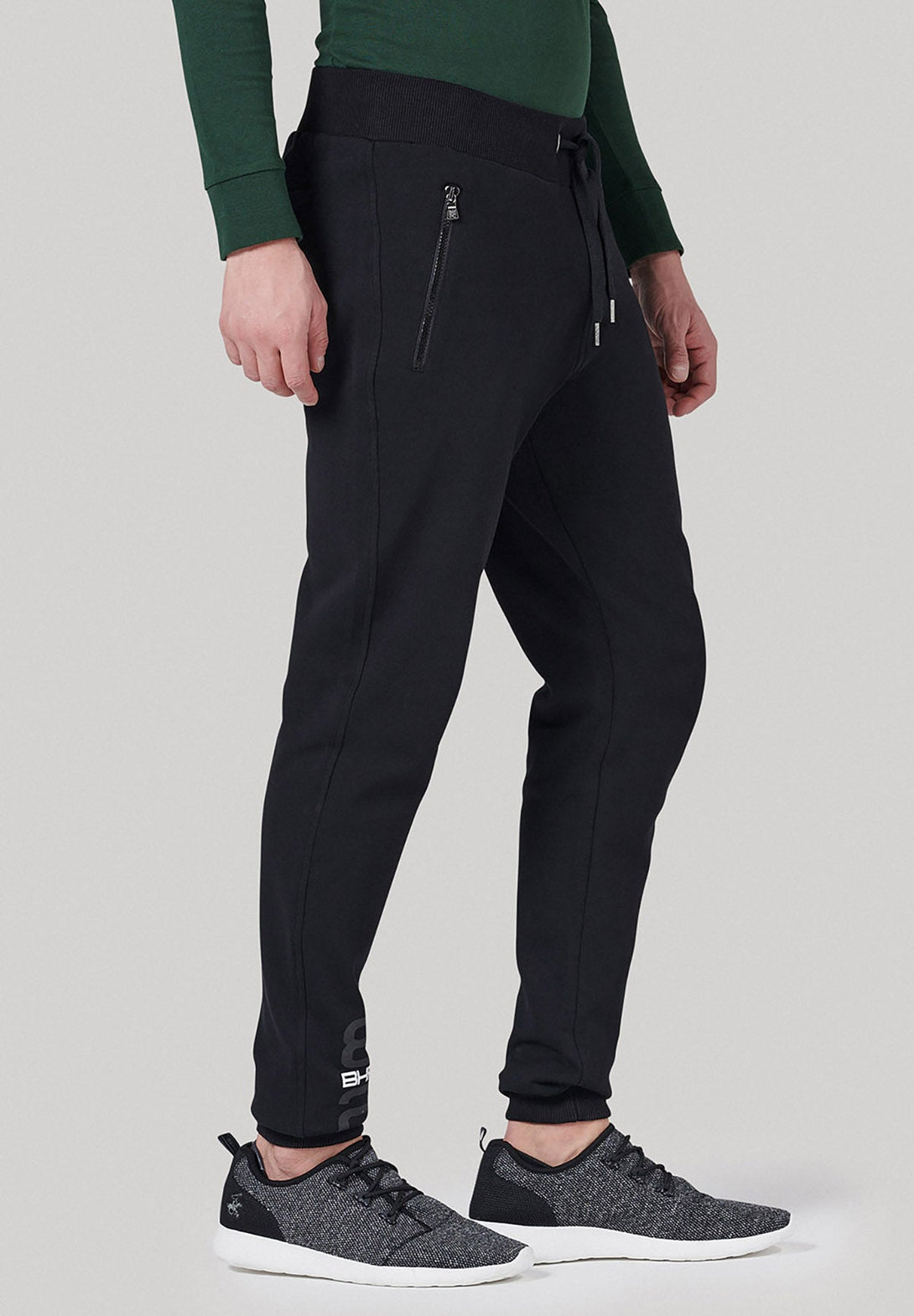 Beverly Hills Polo Club UK-ZIPPED POCKET 1982 JOGGERS BLACK